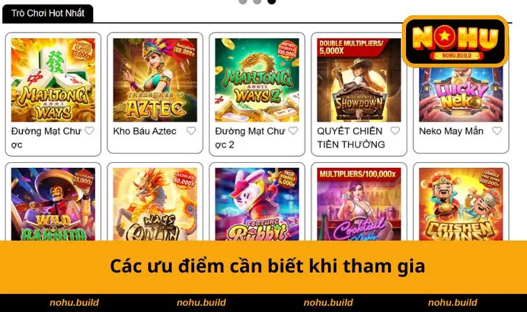 Các ưu điểm cần biết khi tham gia
