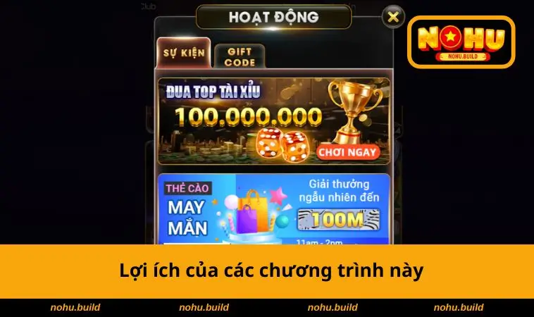 Lợi ích các chương trình này