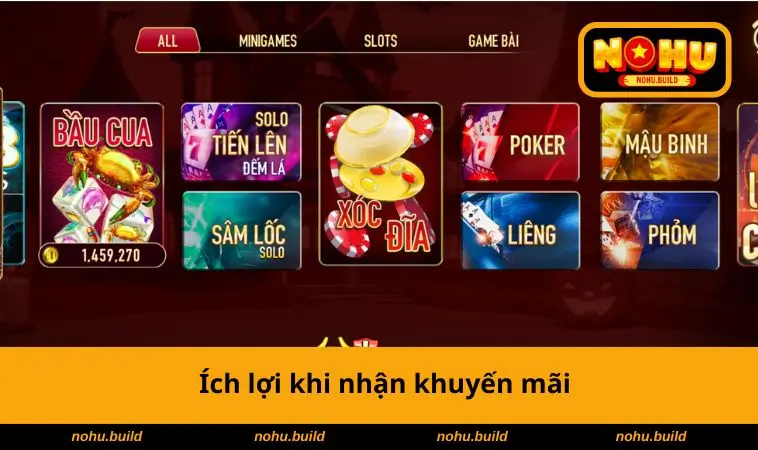 Ích lợi khi nhận khuyến mãi 