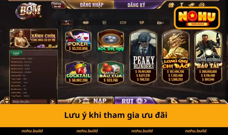 Lưu ý khi tham gia ưu đãi