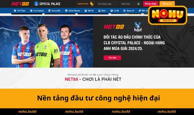 NET88 - Nền Tảng Giải Trí Uy Tín Hấp Dẫn, Lợi Ích Đỉnh Cao 3 Đầu tư công nghệ hiện đại