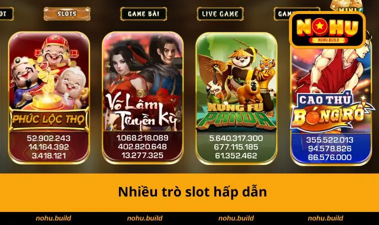 IWIN – Cổng Game Trực Tuyến Với Trò Chơi Phong Phú 2 Nhiều trò slot hấp dẫn