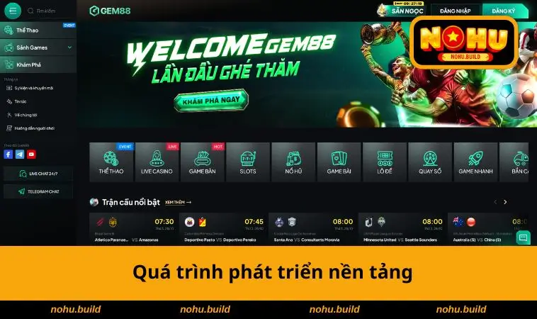 GEM88 – Cổng Game Đẳng Cấp, Trải Nghiệm Giải Trí Đỉnh Cao 1 Quá trình phát triển nền tảng