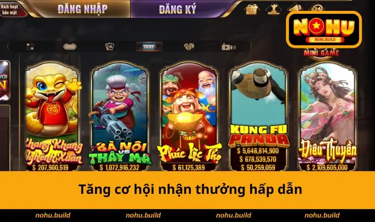 Tăng cơ hội nhận thưởng 